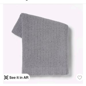 Solid Chenille knit blanket